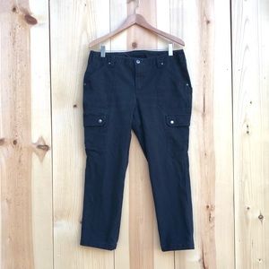 Duluth Trading Co Women’s Flex Fire Hose Slim Leg Canvas Cargo Pants Sz 14